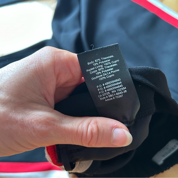 Aritzia Babaton Conan Black Red Racer Side Stripes Tailored Pants - Picture 12 of 12